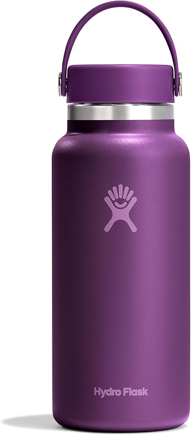 Hydro Flask 32oz Wide Mouth water bottle in Acai purple — Father's Day gift for active and fitness-loving dads